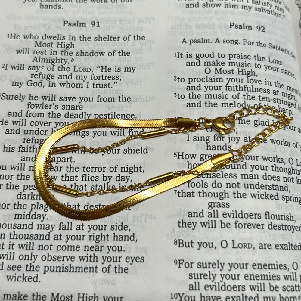 Snake chain gold bracelet | offer in description